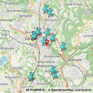 Mappa Via Antelao, 21100 Varese VA, Italia (1.93714)