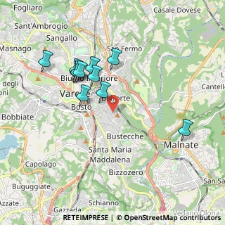 Mappa Via Antelao, 21100 Varese VA, Italia (1.76545)