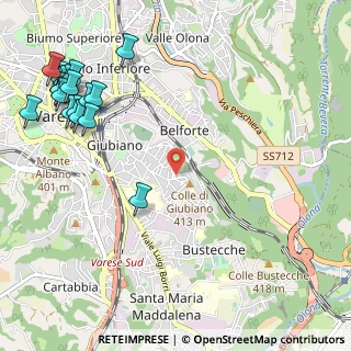 Mappa Via Antelao, 21100 Varese VA, Italia (1.51278)