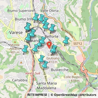 Mappa Via Antelao, 21100 Varese VA, Italia (0.8275)