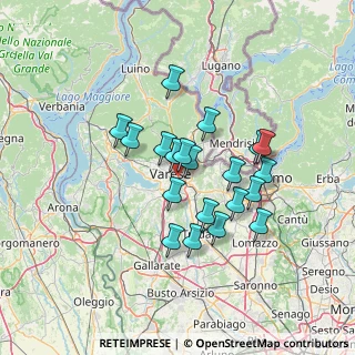 Mappa Via Antelao, 21100 Varese VA, Italia (11.2285)