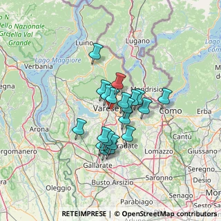 Mappa Via Antelao, 21100 Varese VA, Italia (9.6165)