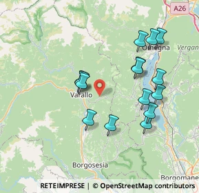 Mappa 13019 Varallo VC, Italia (7.08667)