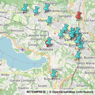 Mappa Via Bezzecca, 21100 Varese VA, Italia (2.45611)