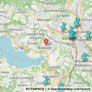 Mappa Via Bezzecca, 21100 Varese VA, Italia (3.18417)