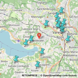 Mappa Via Bezzecca, 21100 Varese VA, Italia (2.49467)