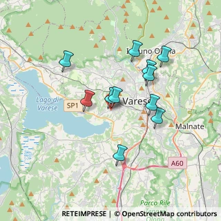 Mappa Via Bezzecca, 21100 Varese VA, Italia (3.09)