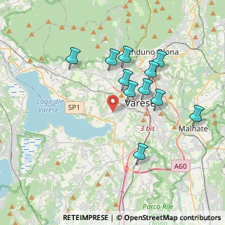 Mappa Via Bezzecca, 21100 Varese VA, Italia (3.47636)