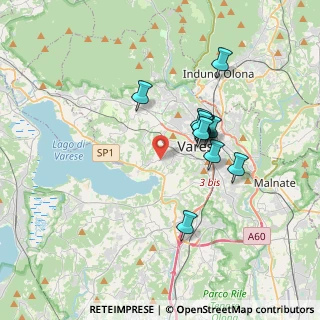 Mappa Via Bezzecca, 21100 Varese VA, Italia (2.91)