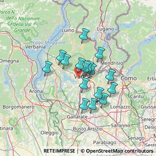 Mappa Via Bezzecca, 21100 Varese VA, Italia (10.615)