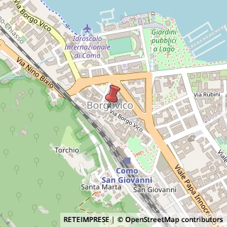 Mappa Via Borgo Vico, 58, 22100 Como, Como (Lombardia)