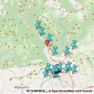 Mappa Via della Resistenza, 36061 Bassano del Grappa VI, Italia (4.57053)
