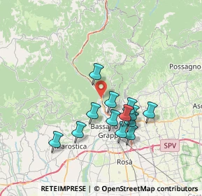 Mappa Contrà Fietto, 36061 Bassano del Grappa VI, Italia (6.23077)