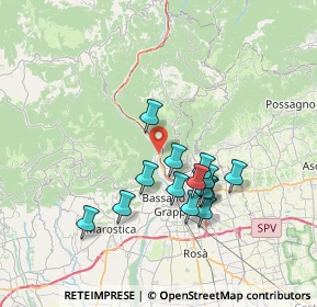 Mappa Contrà Fietto, 36061 Bassano del Grappa VI, Italia (6.26714)