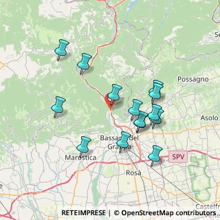 Mappa Contrà Fietto, 36061 Bassano del Grappa VI, Italia (6.87214)
