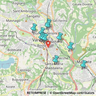 Mappa Via Francesco Tamagno, 21100 Varese VA, Italia (1.52545)