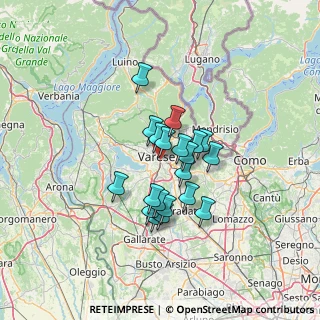Mappa Via Francesco Tamagno, 21100 Varese VA, Italia (9.7425)
