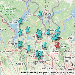 Mappa Via Francesco Tamagno, 21100 Varese VA, Italia (14.5075)