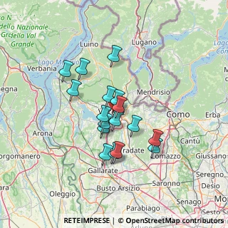 Mappa Via Francesco Tamagno, 21100 Varese VA, Italia (10.61353)