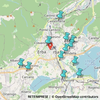 Mappa Via L. Majnoni, 22036 Erba CO, Italia (2.05833)