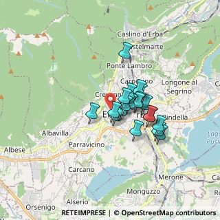 Mappa Via Camillo Benso Conte di Cavour, 22036 Erba CO, Italia (1.161)