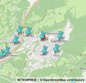 Mappa Via Don Santo Rota, 24026 Cazzano Sant'Andrea BG, Italia (2.54273)