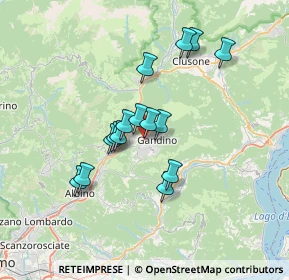 Mappa Via Don Santo Rota, 24026 Cazzano Sant'Andrea BG, Italia (5.62133)