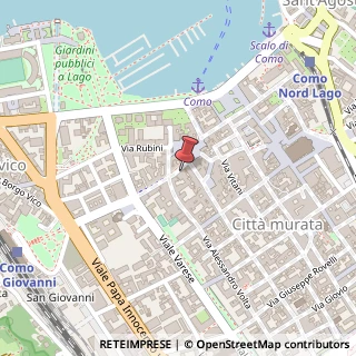 Mappa Via Giuseppe Garibaldi, 15, 22100 Como, Como (Lombardia)