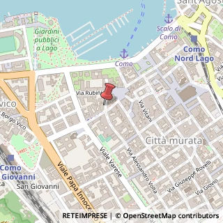 Mappa Via Giovanni Battista Grassi, 16, 22100 Como, Como (Lombardia)