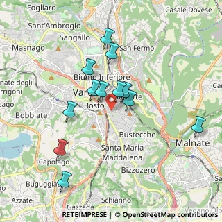 Mappa Via Lazio, 21100 Varese VA, Italia (1.68167)