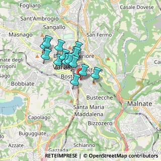 Mappa Via Lazio, 21100 Varese VA, Italia (1.24313)