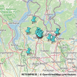 Mappa Via Lazio, 21100 Varese VA, Italia (7.68286)