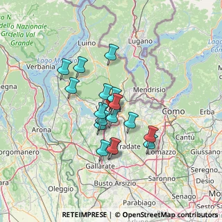 Mappa Via Lazio, 21100 Varese VA, Italia (10.63)