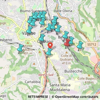 Mappa Via Lazio, 21100 Varese VA, Italia (0.995)