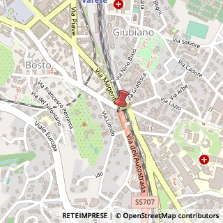 Mappa Via Carlo Goldoni, 2, 21100 Varese, Varese (Lombardia)
