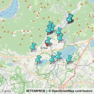 Mappa Erba, 22036 Erba CO, Italia (3.4725)