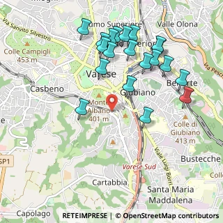 Mappa Via Renato Fucini, 21100 Varese VA, Italia (1.063)