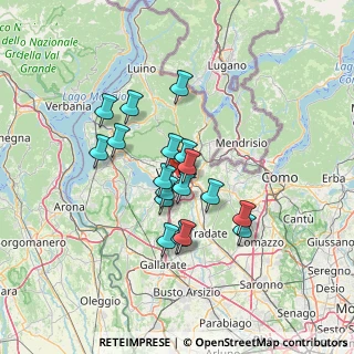 Mappa Via Renato Fucini, 21100 Varese VA, Italia (10.82167)