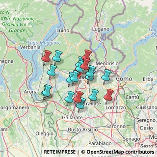 Mappa Via Renato Fucini, 21100 Varese VA, Italia (9.92474)
