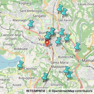 Mappa Via Renato Fucini, 21100 Varese VA, Italia (2.15438)