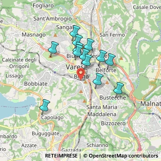 Mappa Via Renato Fucini, 21100 Varese VA, Italia (1.49385)