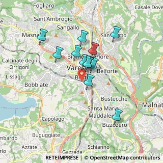 Mappa Via Renato Fucini, 21100 Varese VA, Italia (1.42333)