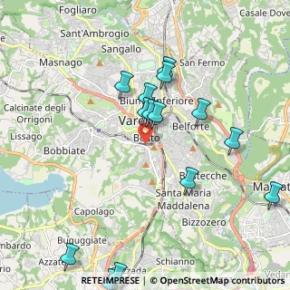Mappa Via Renato Fucini, 21100 Varese VA, Italia (2.21643)