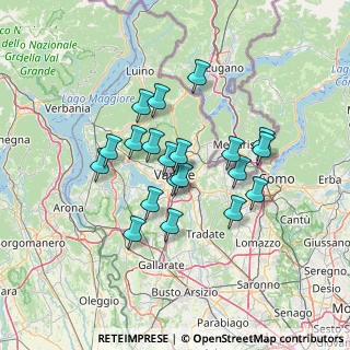 Mappa Via Ugo Foscolo, 21100 Varese VA, Italia (11.159)