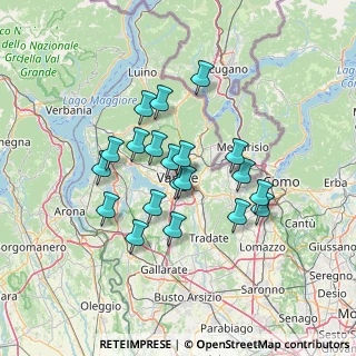 Mappa Via Pietro Antonio Magatti 7 Ancolo, 21100 Varese VA, Italia (11.2895)