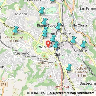 Mappa Via Pietro Antonio Magatti 7 Ancolo, 21100 Varese VA, Italia (1.02)