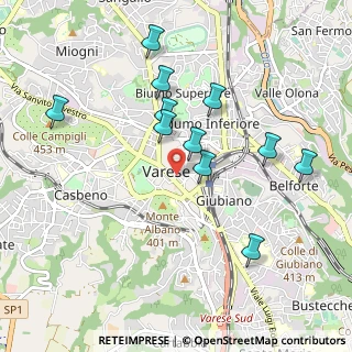 Mappa Via Ugo Foscolo, 21100 Varese VA, Italia (0.93545)