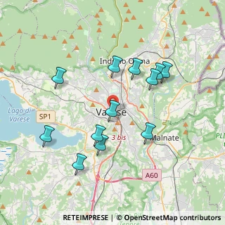 Mappa Via Ugo Foscolo, 21100 Varese VA, Italia (3.62333)