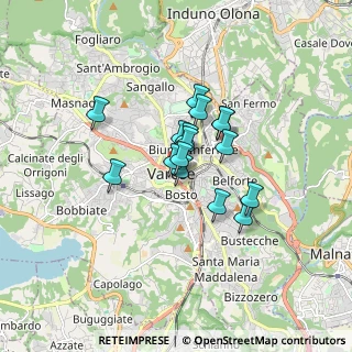 Mappa Via Ugo Foscolo, 21100 Varese VA, Italia (1.10875)