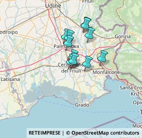 Mappa Via Aquileia, 33052 Cervignano del Friuli UD, Italia (8.79636)